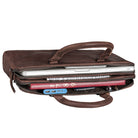 Damen Bürotasche Leder braun