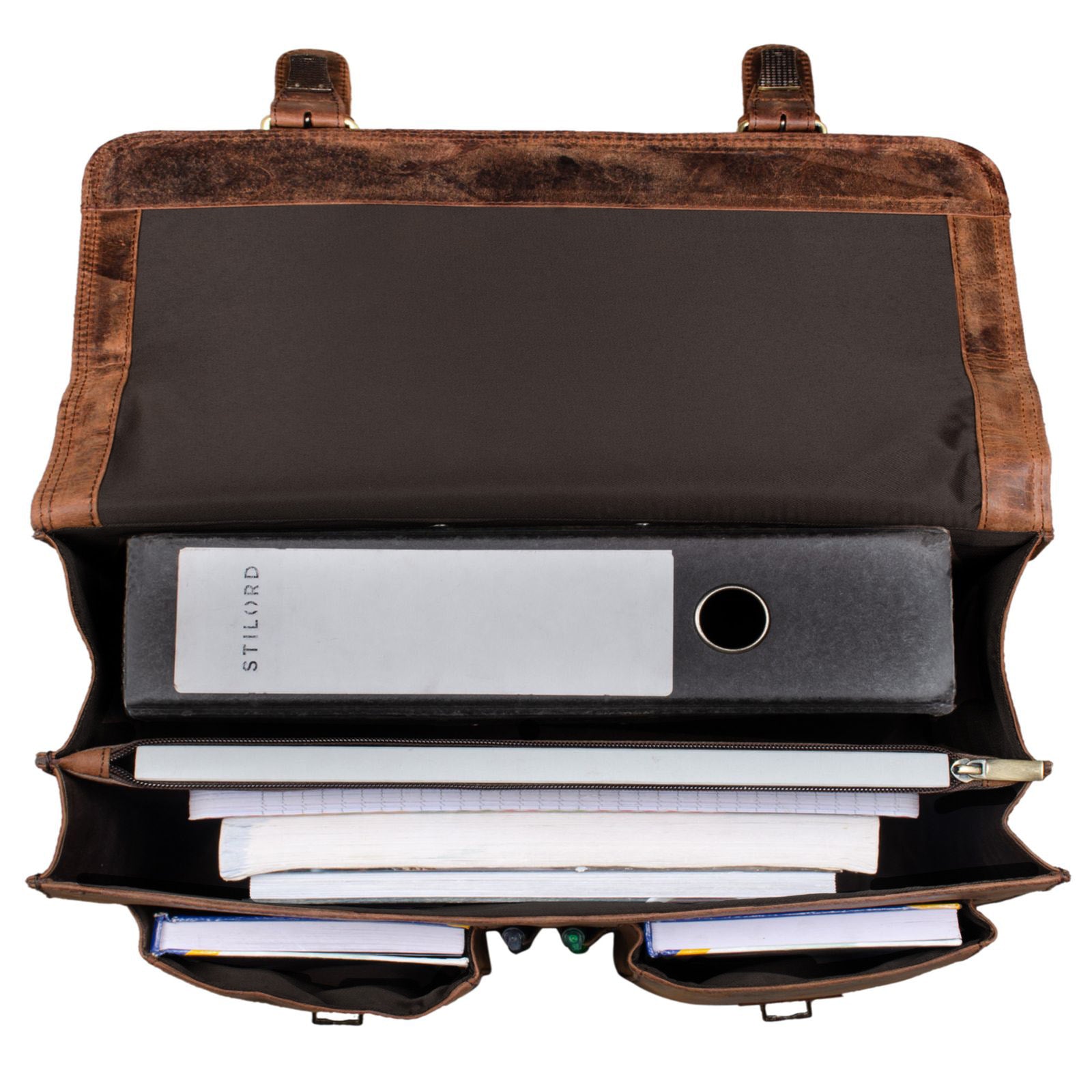 Elegante Aktentasche Vintage Leder