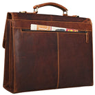 Bürotasche Leder braun Herren Damen Laptop groß