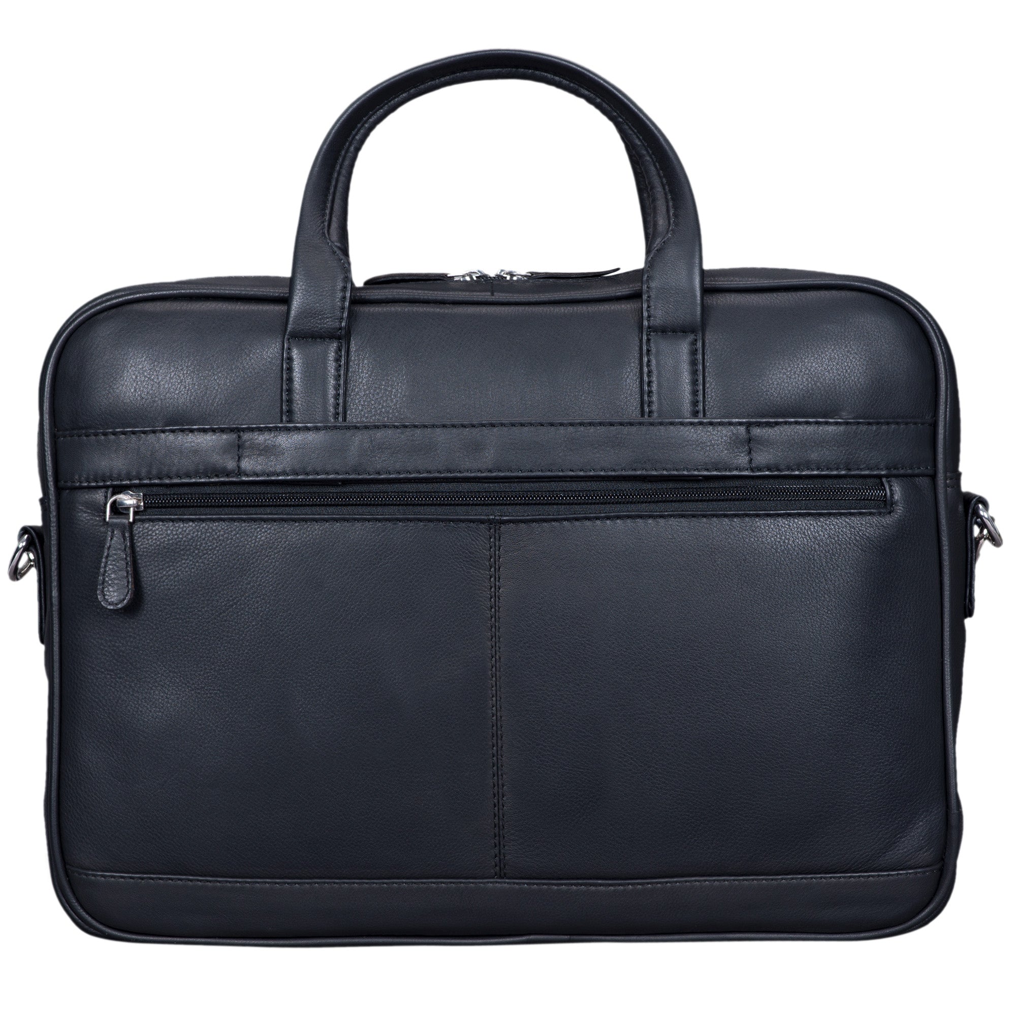 Bürotasche Leder schwarz