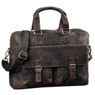 Business Umhängetasche Leder dunkel braun