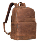 Leder Office Bag Groß Cognac