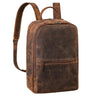 "Kellis" Large Vintage Genuine Leather Backpack for Men & Women 15 Inc Laptop
