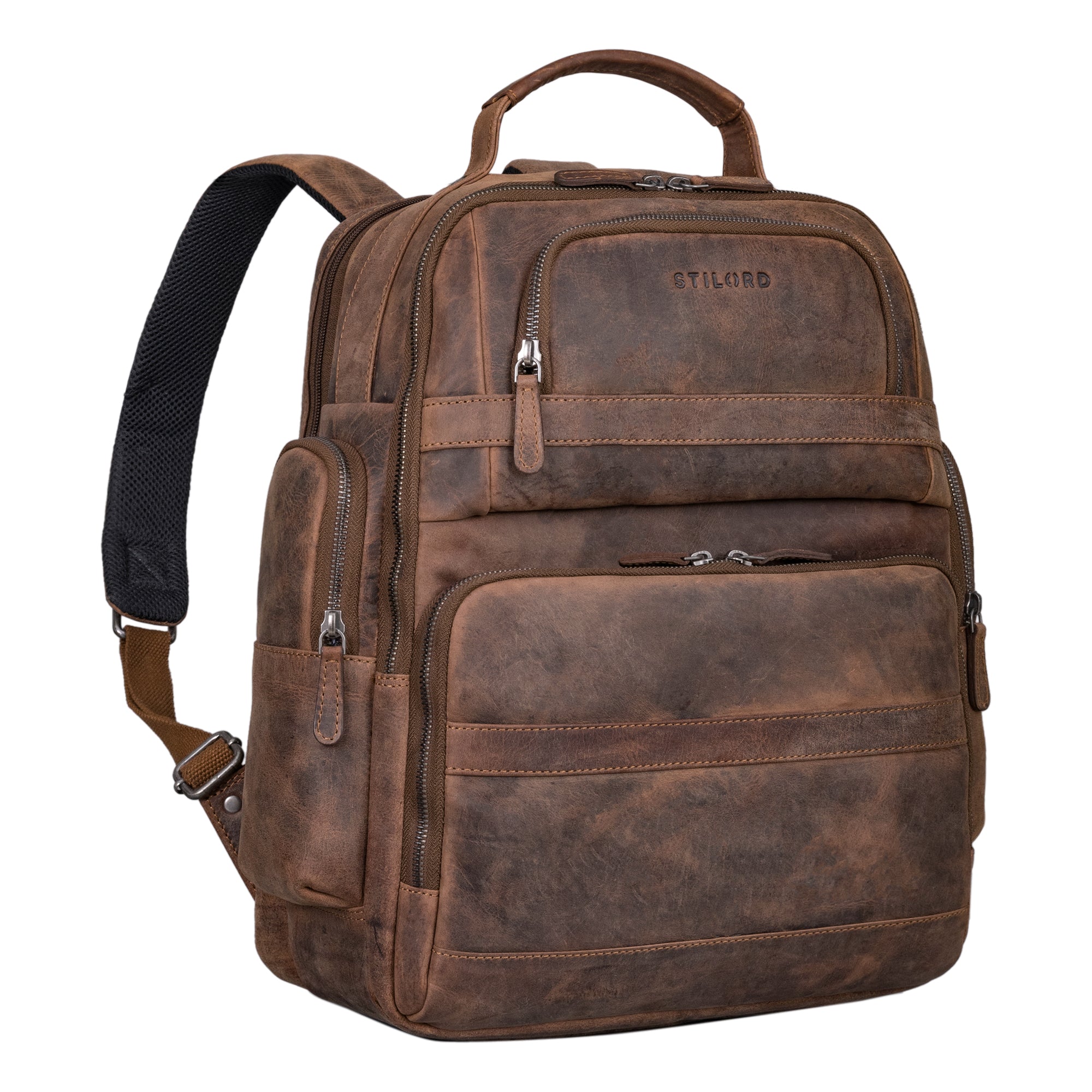 Leder Rucksack Braun Herren Business Backpack