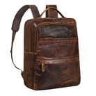 Businessrucksack dunkel-braun Leder Damen