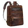 Businessrucksack dunkel-braun Leder Damen