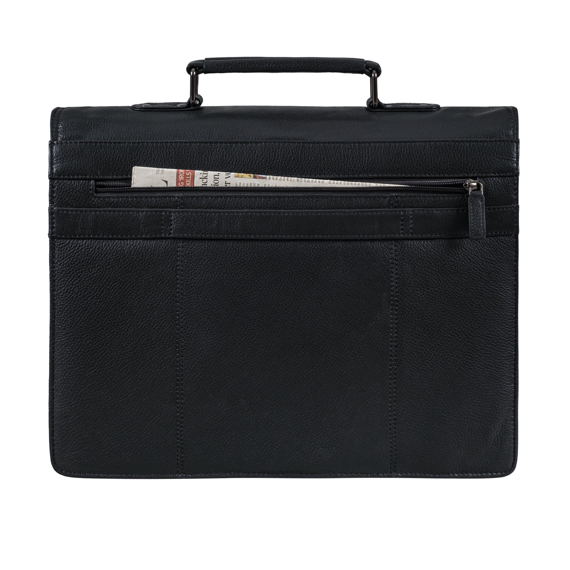 Herren Business Tasche Leder schwarz