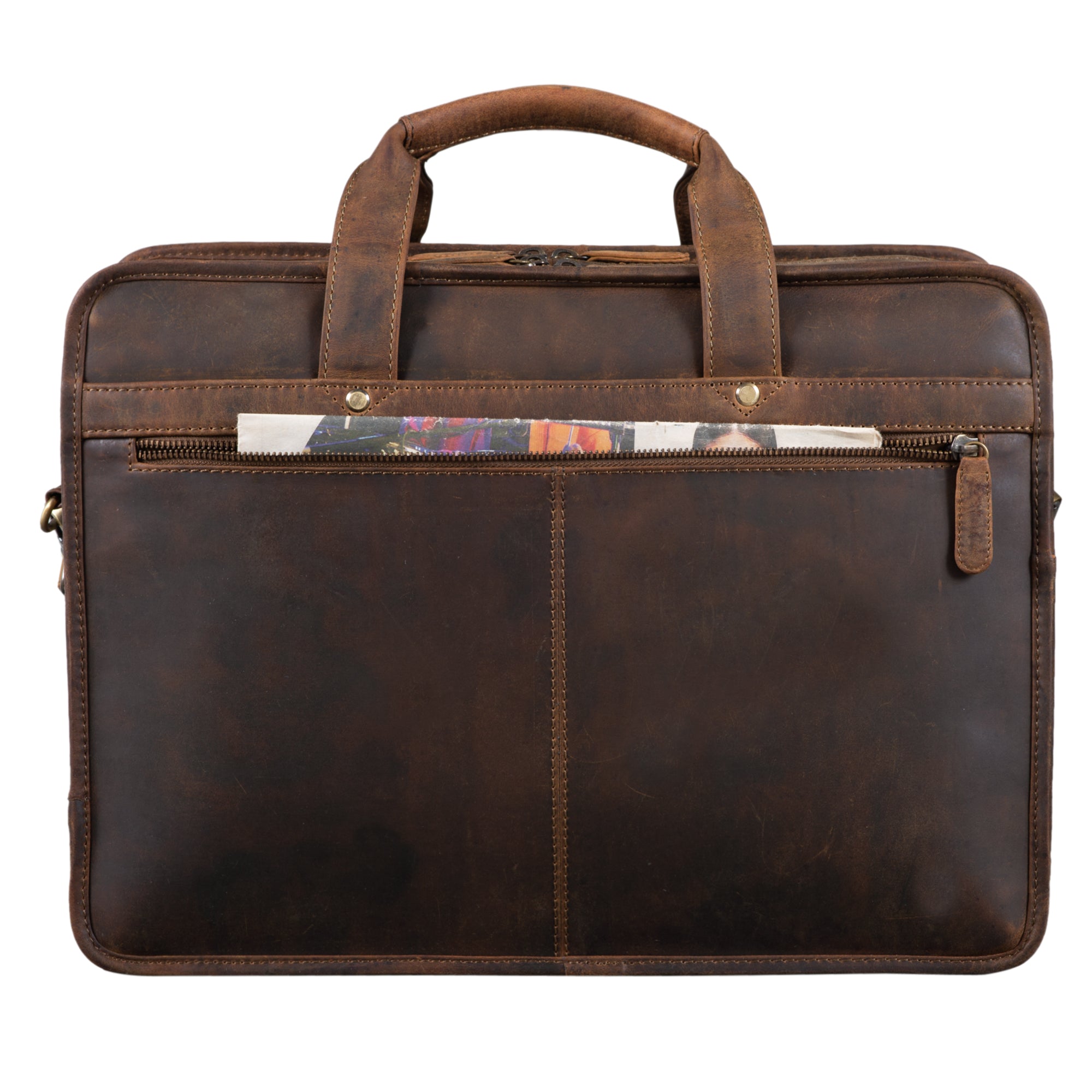 große elegante Businesstasche Leder braun