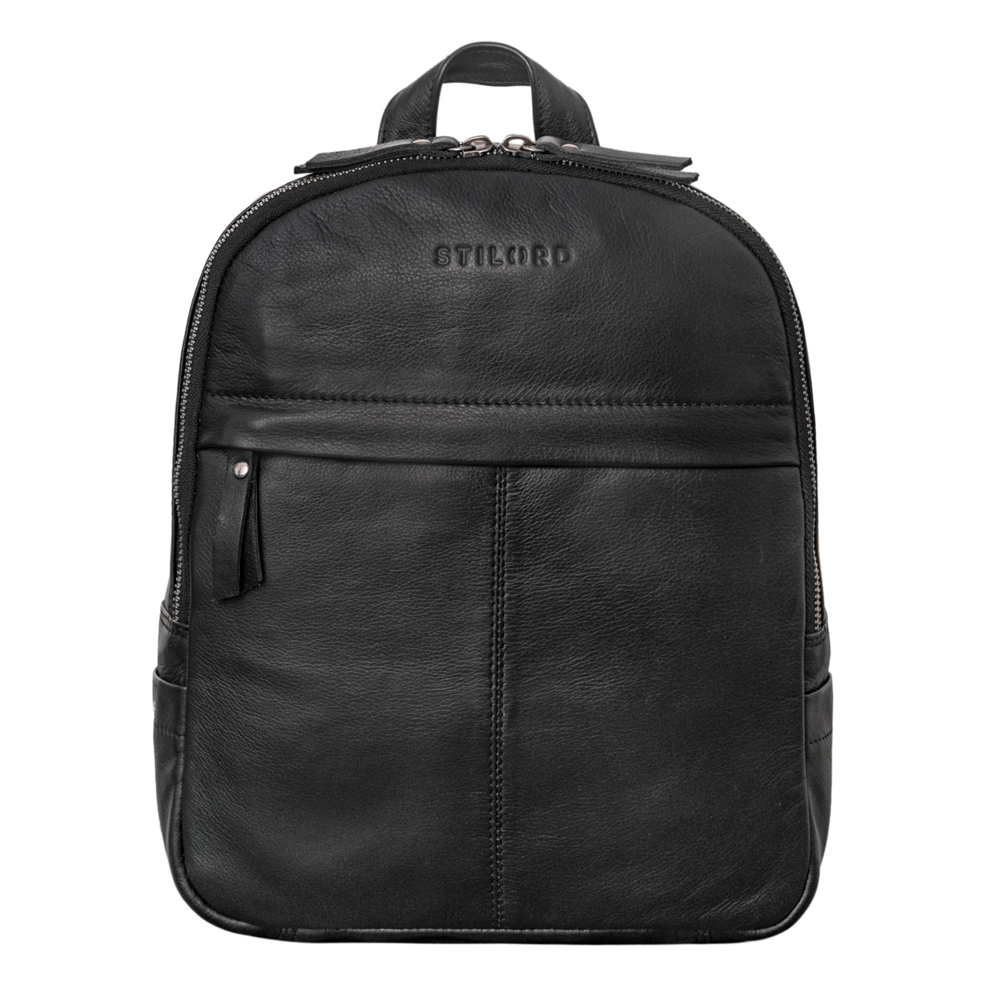 Leder rucksacktasche vintage schwarz