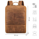 Damen Businessrucksack Herren Braun