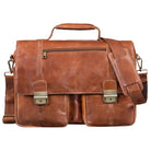 Ledertasche mit Schultergurt Vintage Leder braun