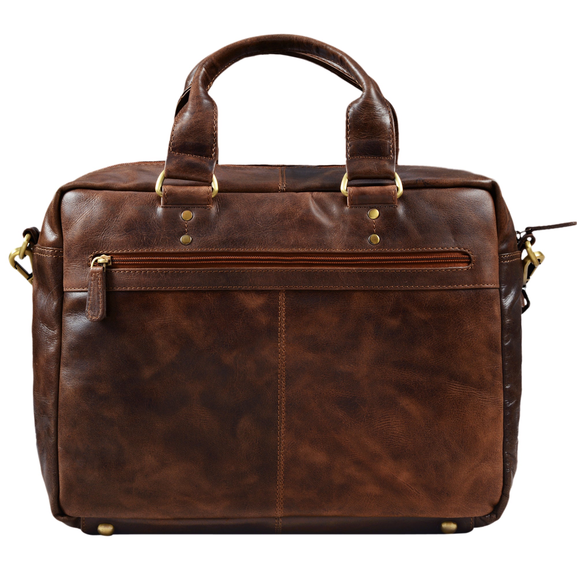 Vintage Businesstasche Leder braun