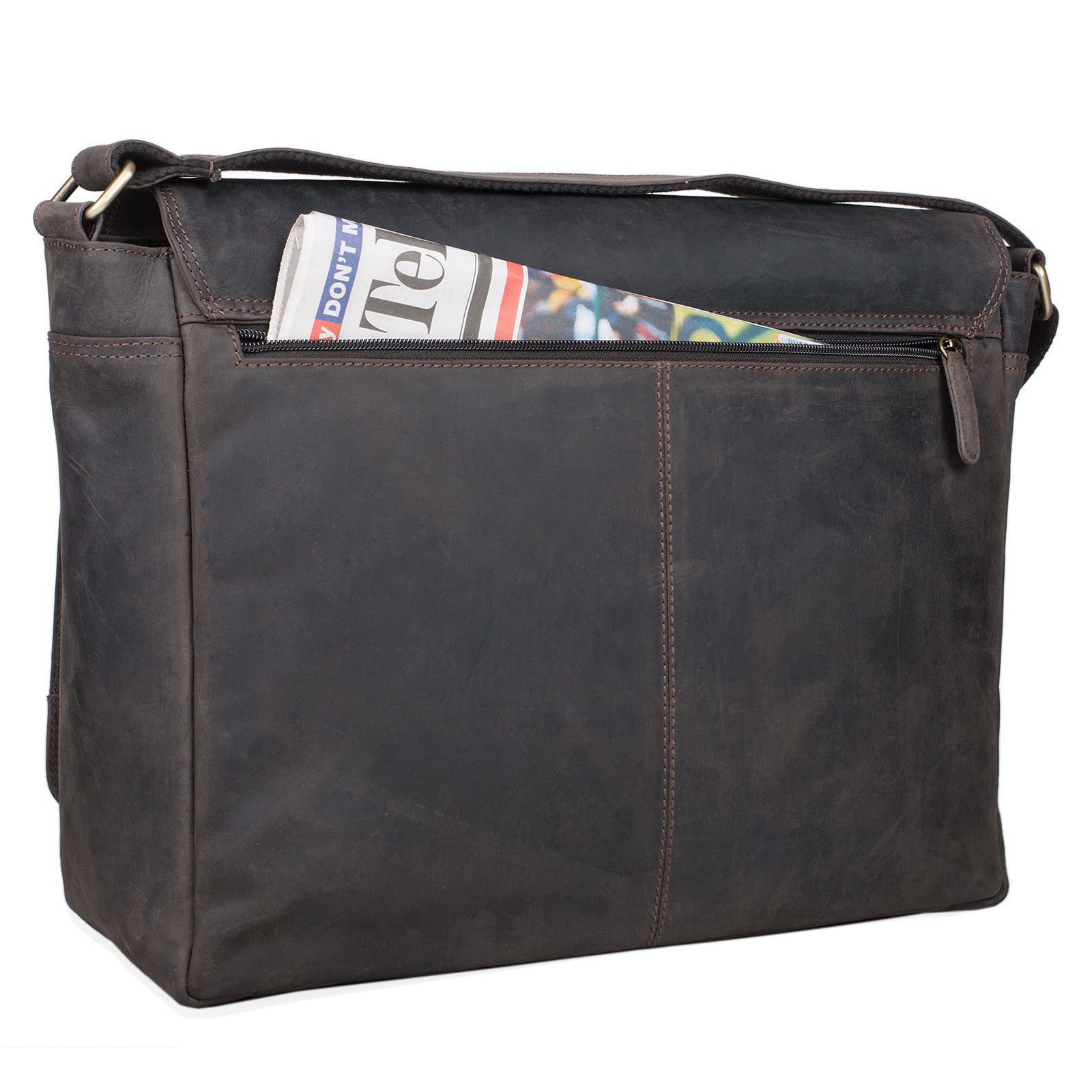 Businesstasche dunkelbraunes Leder