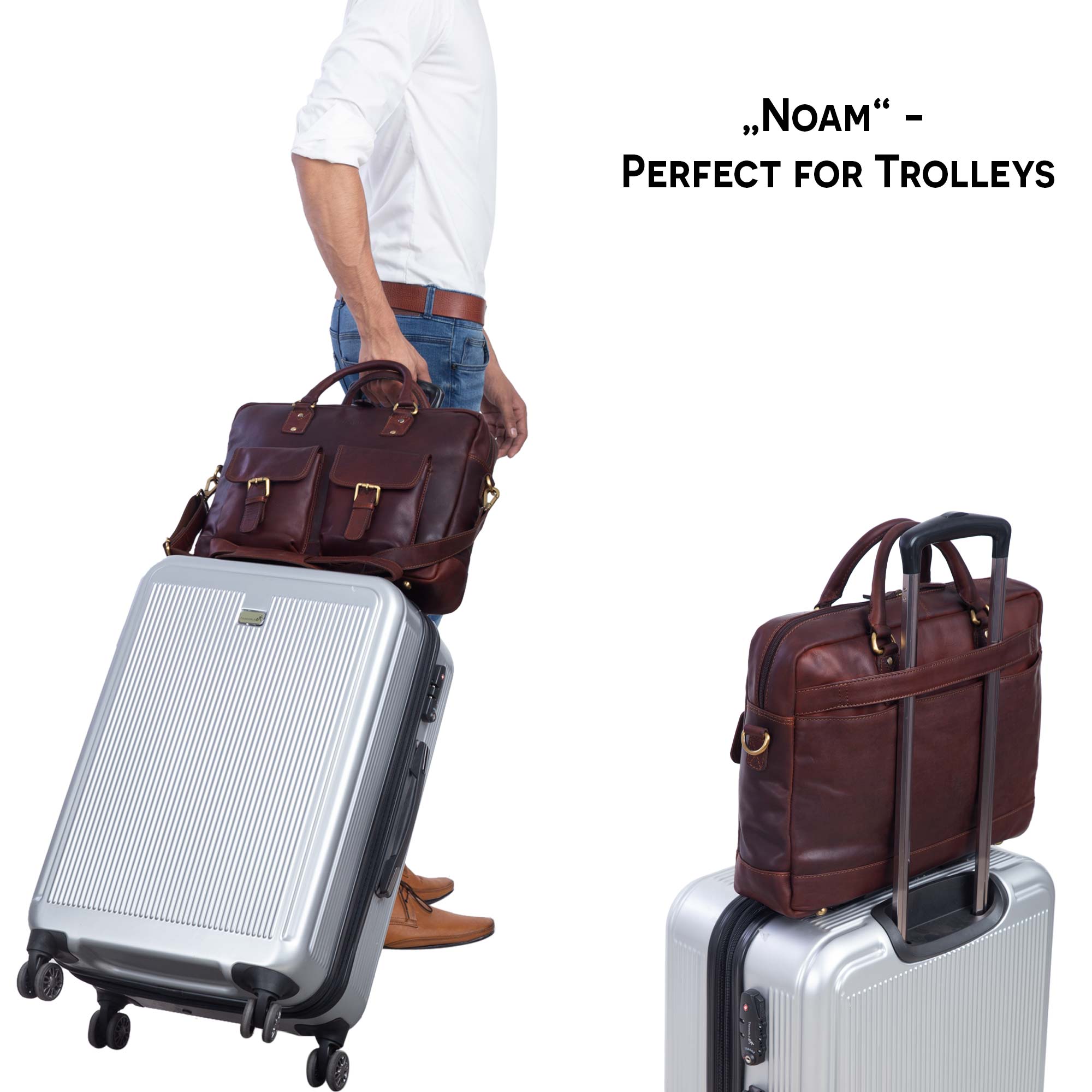 Businesstasche aufsteckbar für Trolley