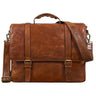 "Calvin" Business Satchel Leather Large
