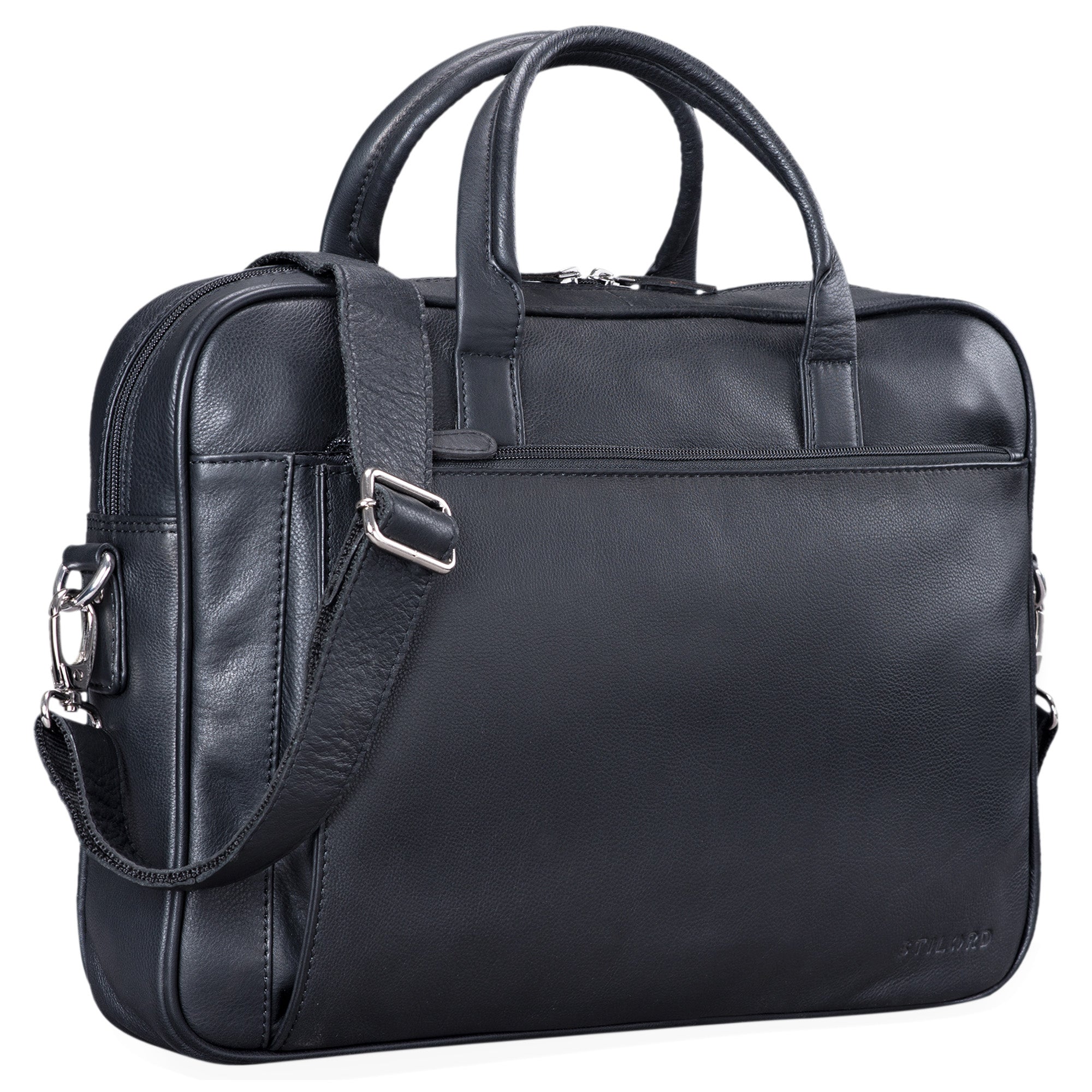 Schwarze Businesstasche Leder