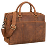 "Isaac" Leather Briefcase Laptop Bag