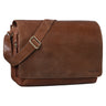 "Tom" Vintage Leather Messenger Bag for 15 Inch Laptop