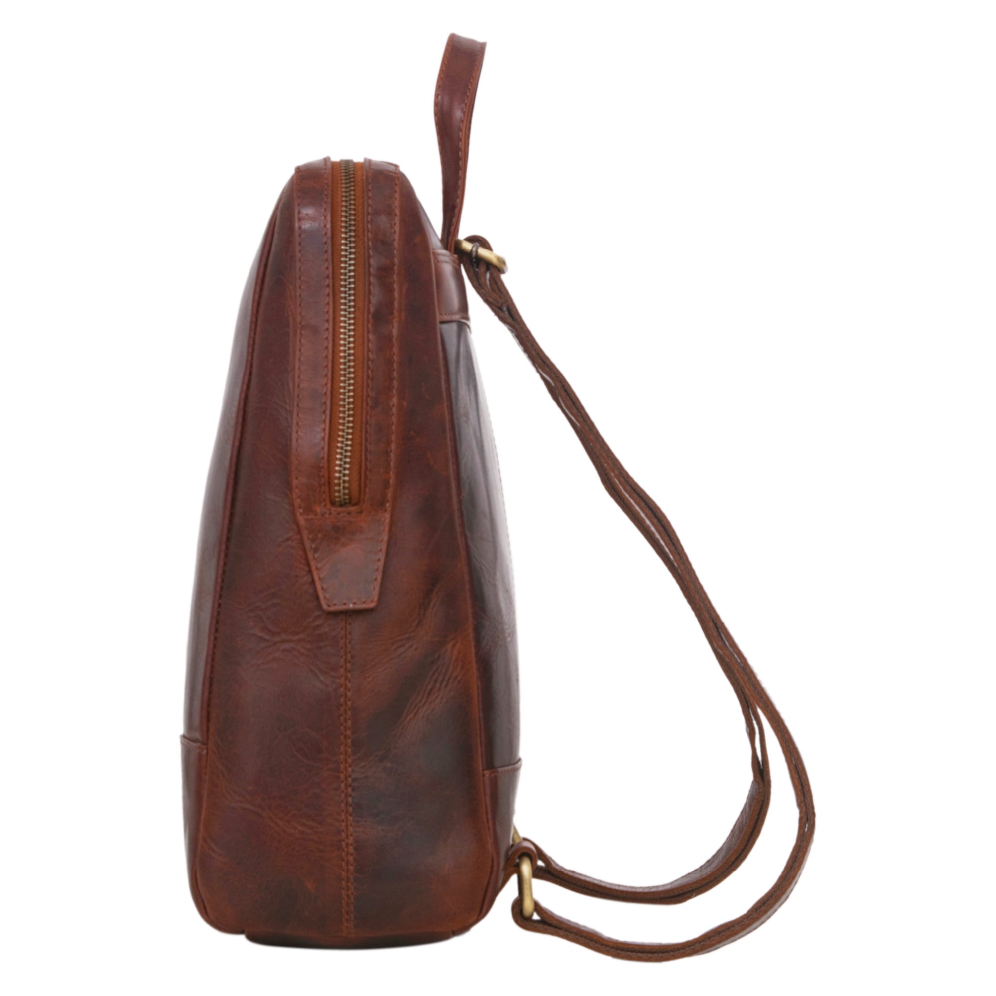 Cityrucksack leder braun