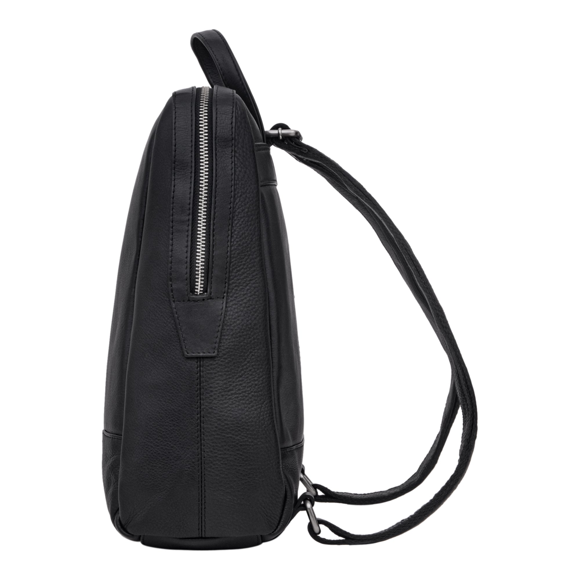 Rucksack Business Leder schwarz