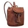 Leder rucksack für frauen braun