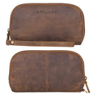 Braunes Portemonnaie mit Handyfach