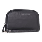Schwarze Clutch Damen Leder