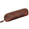 "Alfons" Slim pencil case leather vintage