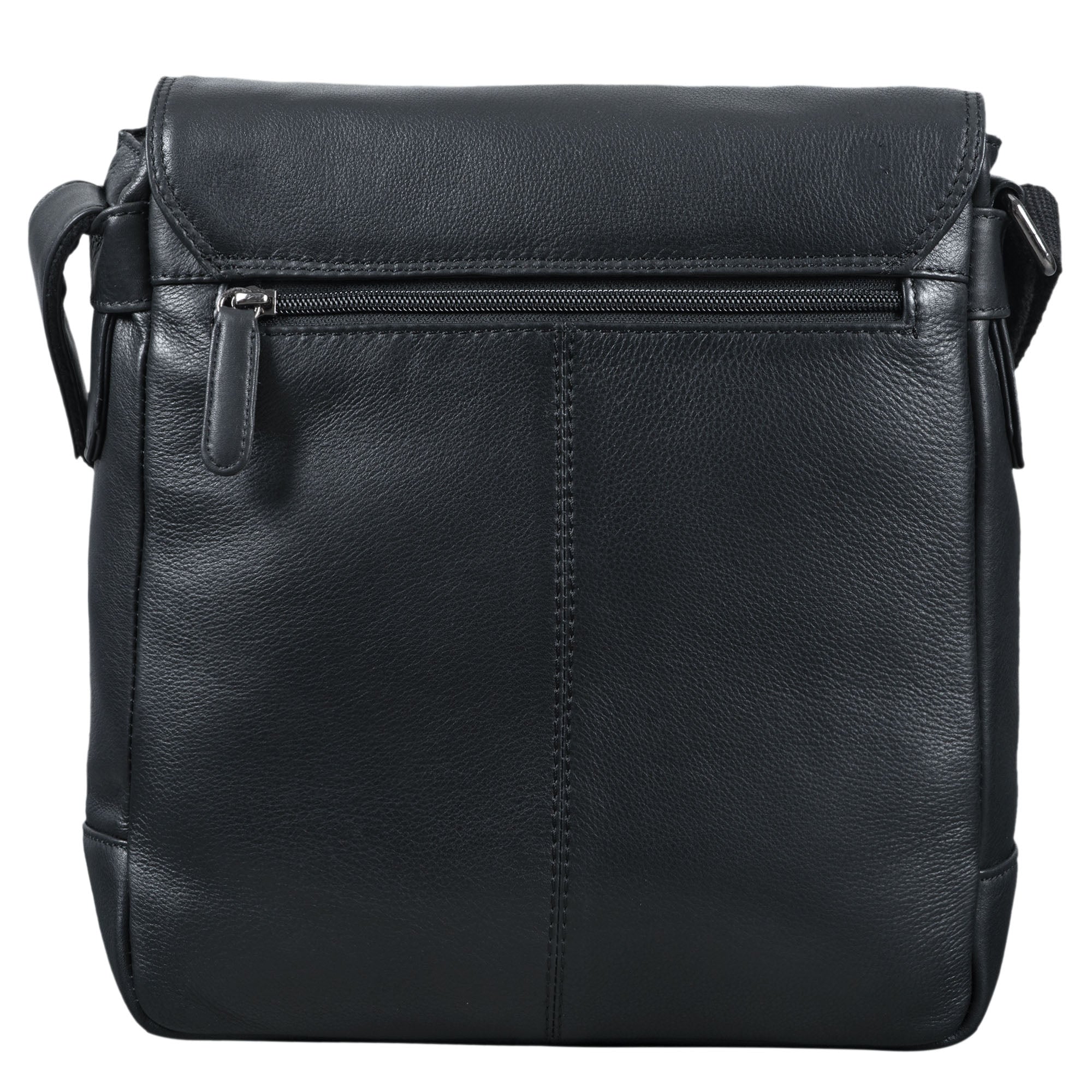 Echtleder Cross Body Bag Herren schwarz