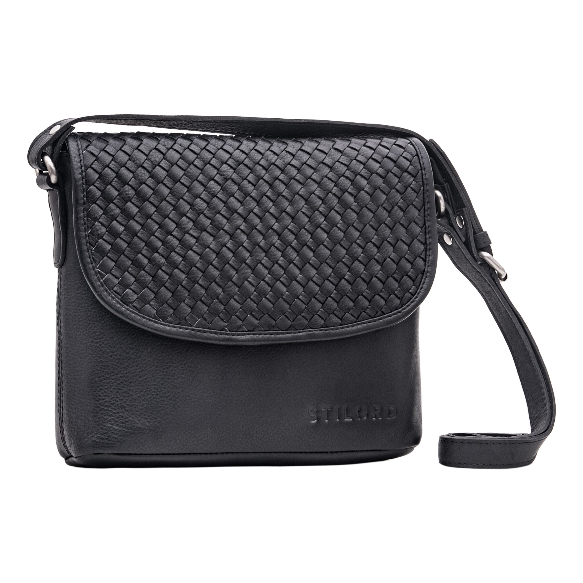 Geflochtene Leder Crossbody Bag Frauen