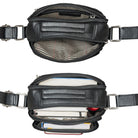 Retro Crossbody Bag schwarz Echtleder