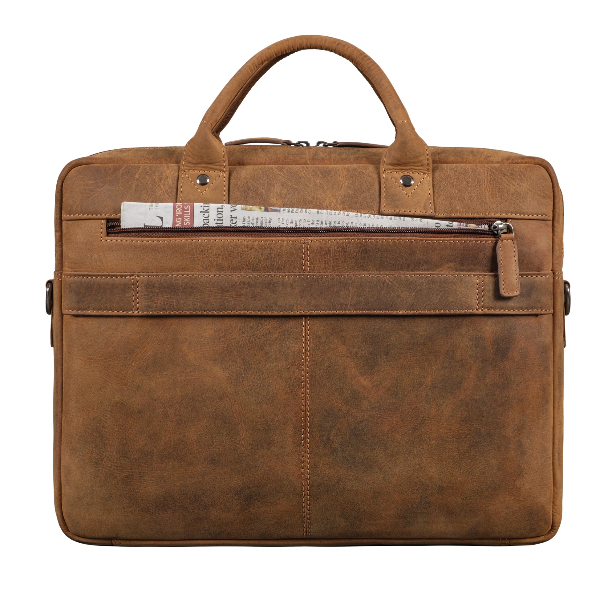 braune Damen Laptoptasche Leder