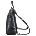 Rucksack Tasche Damen Leder schwarz