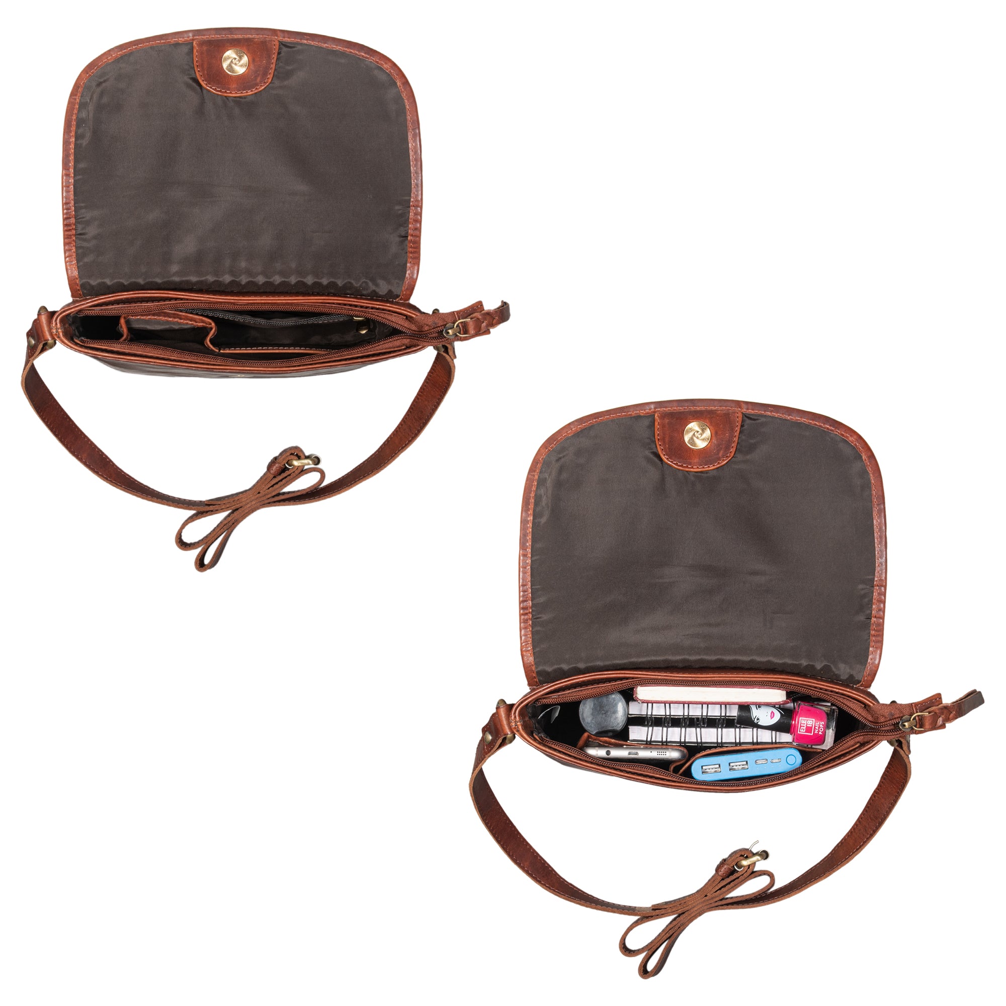 Freizeit Handtasche Damen Leder