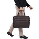 Braune Businesstasche echtes Leder