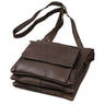 Damen Schultertasche dunkelbraunes Leder