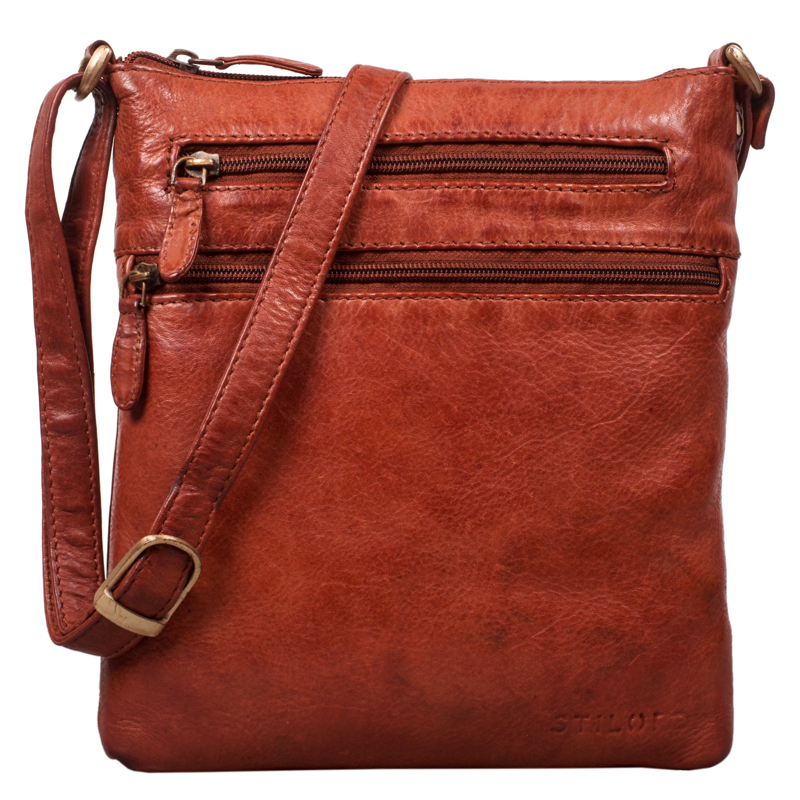 Vintage Umhängetasche Leder Damen