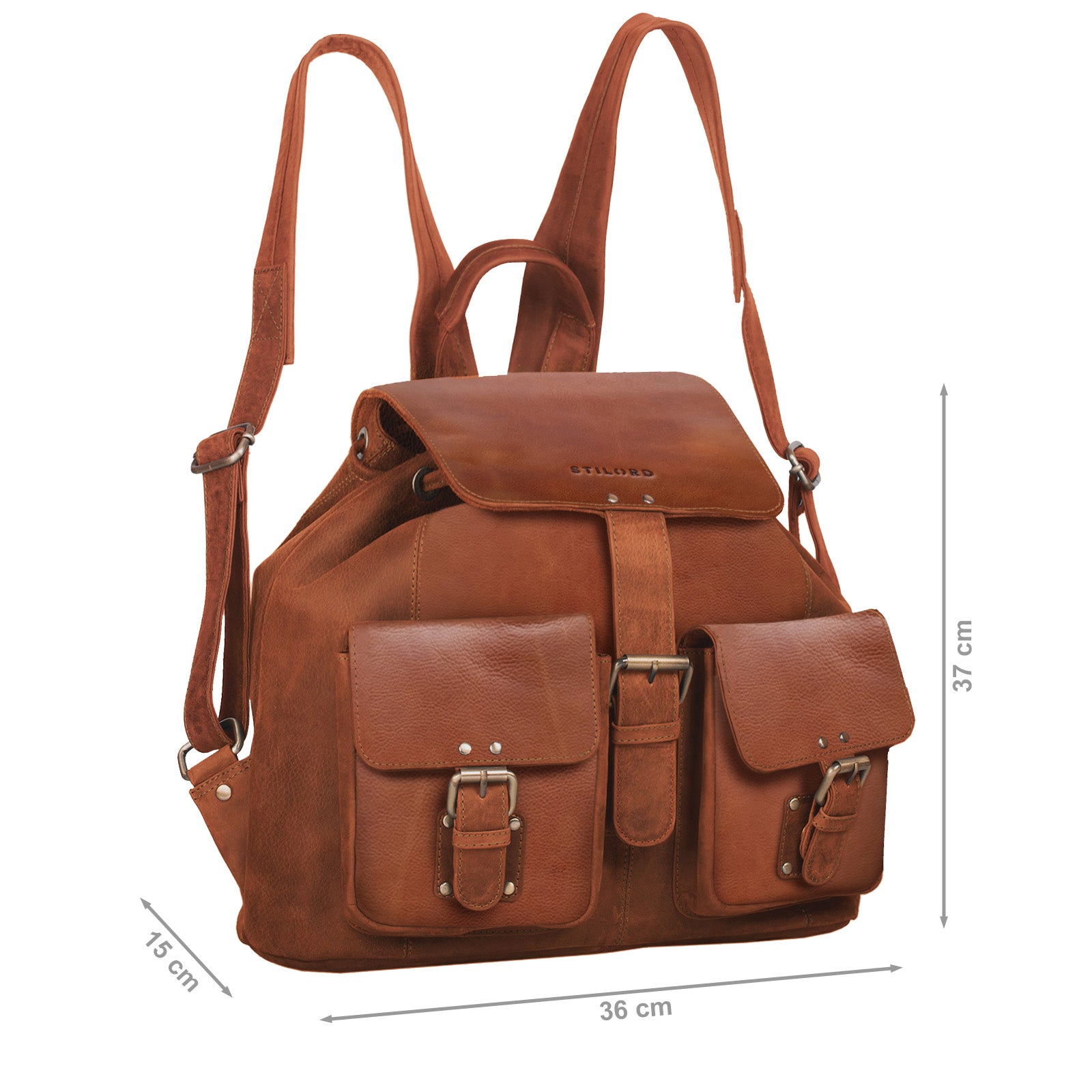 Lederrucksack Handtasche DIN A4