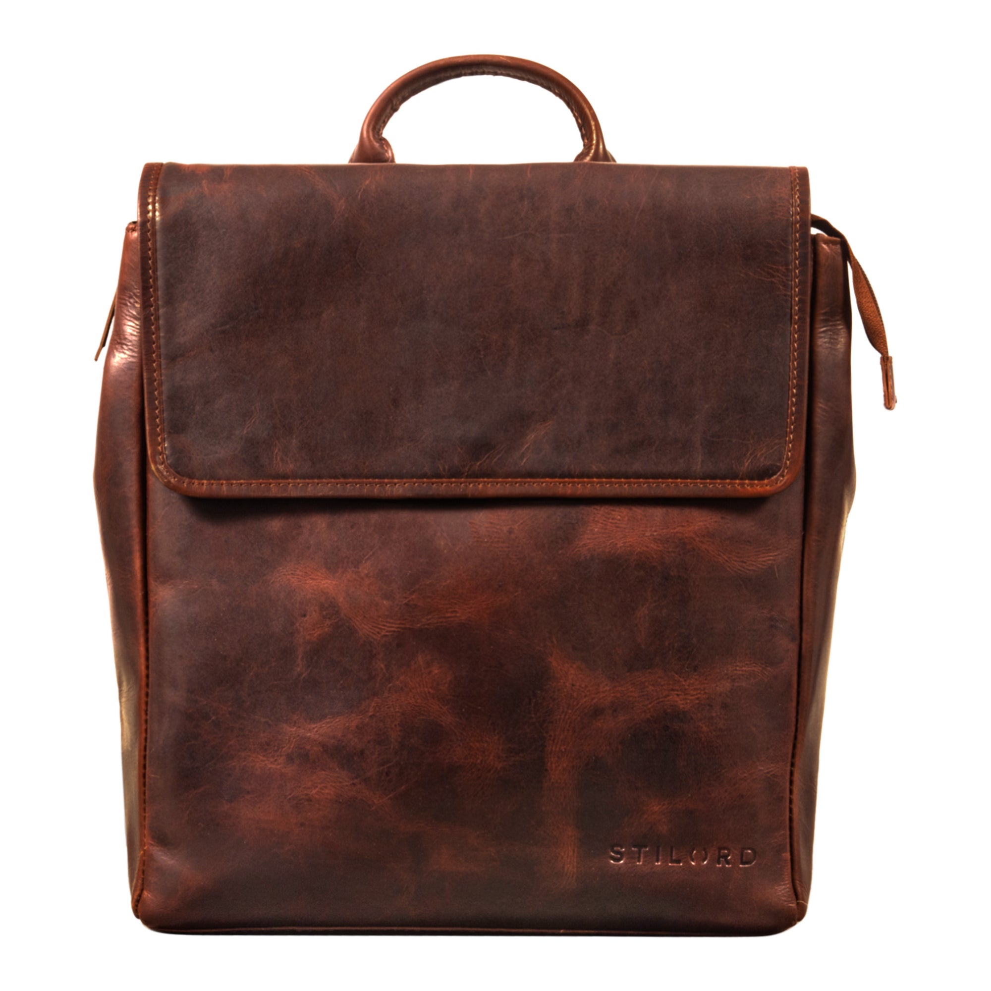 Business rucksack herren leder braun