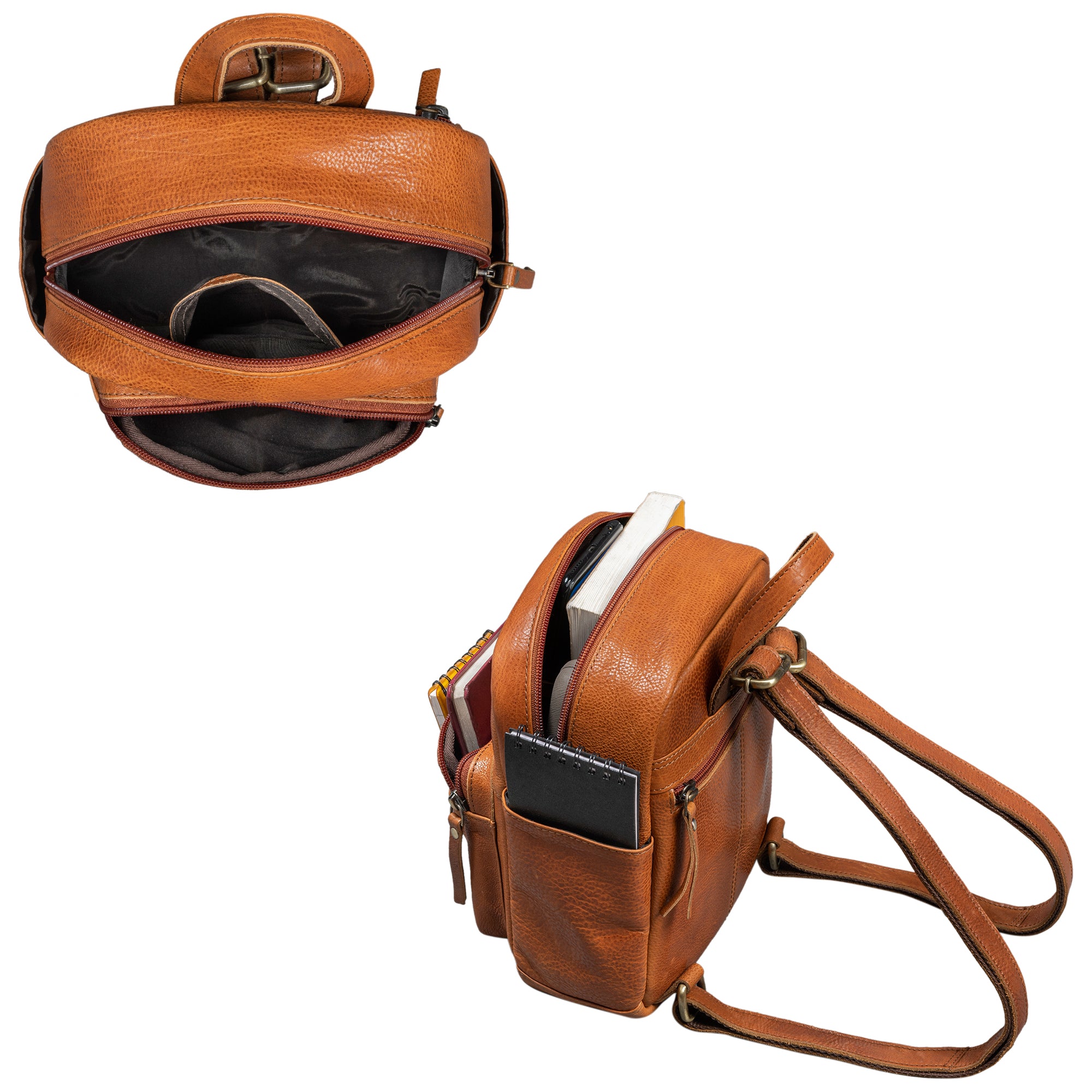 Leder Rucksack Damen Klein