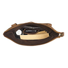Umschlagtasche Leder braun