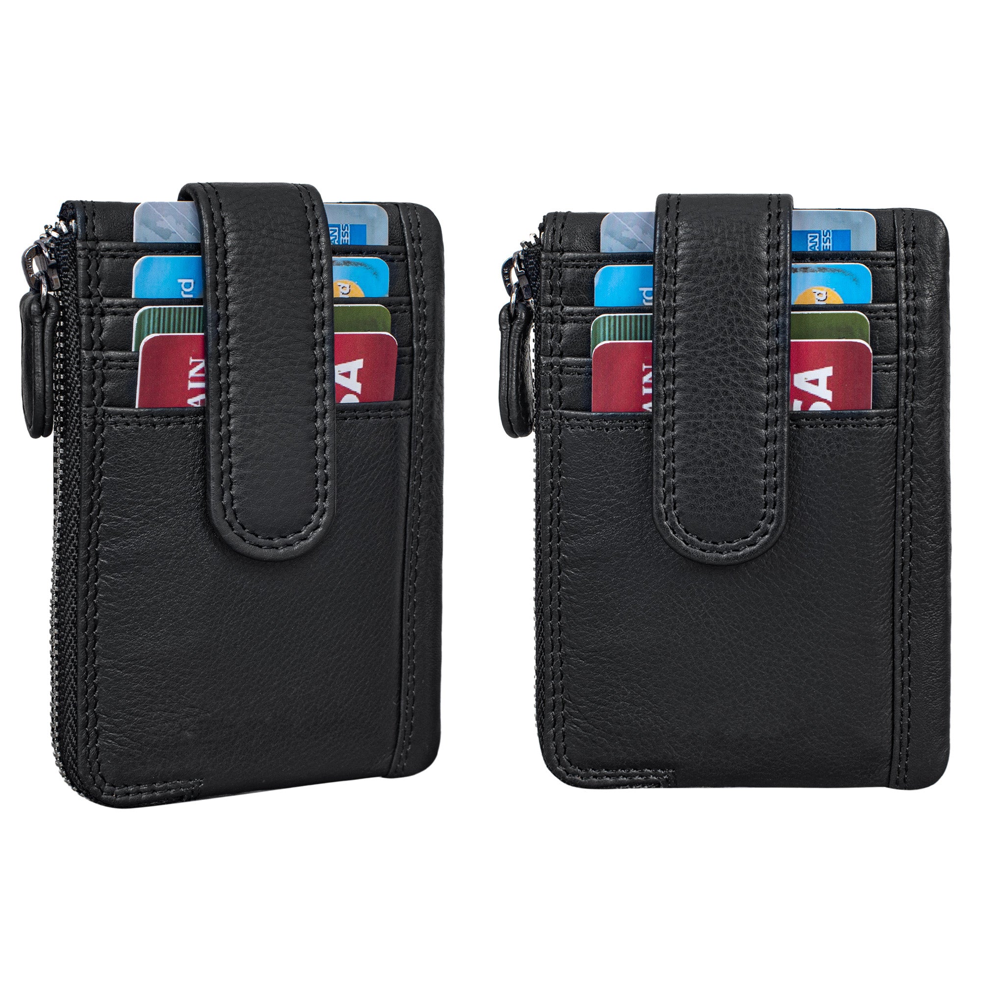 Schlüssel Etui Echt Leder schwarz