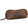 "Glasgow" Glasses Case Leather Zipper