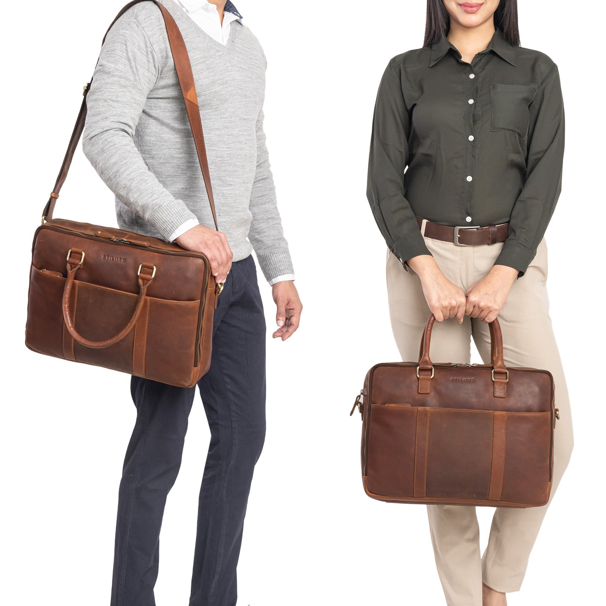 Ledertasche Umhängen Unisex