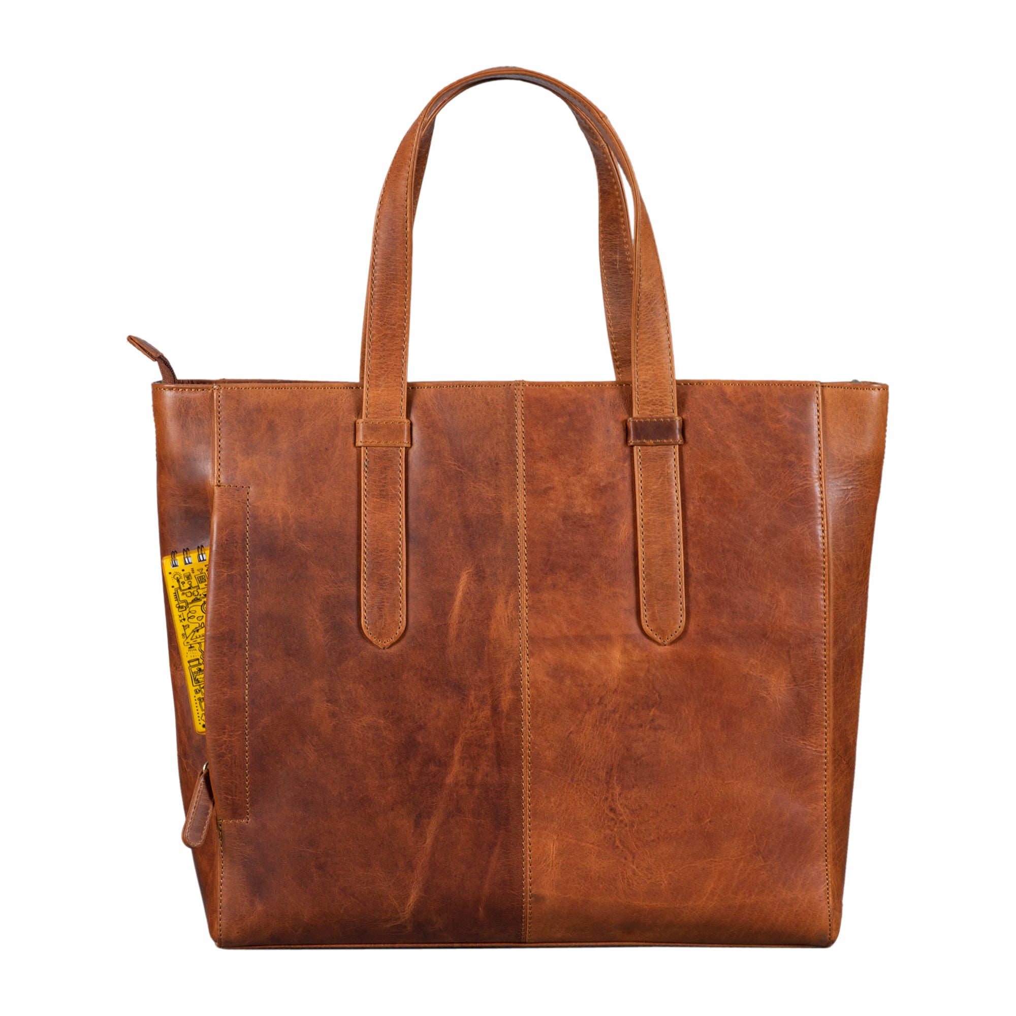 Elegante Damenhandtasche gross Leder braun