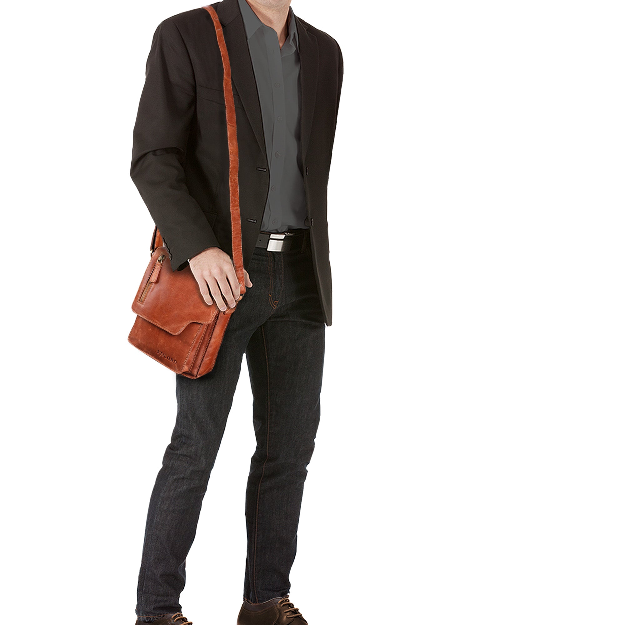 Messenger Bag echtes Leder