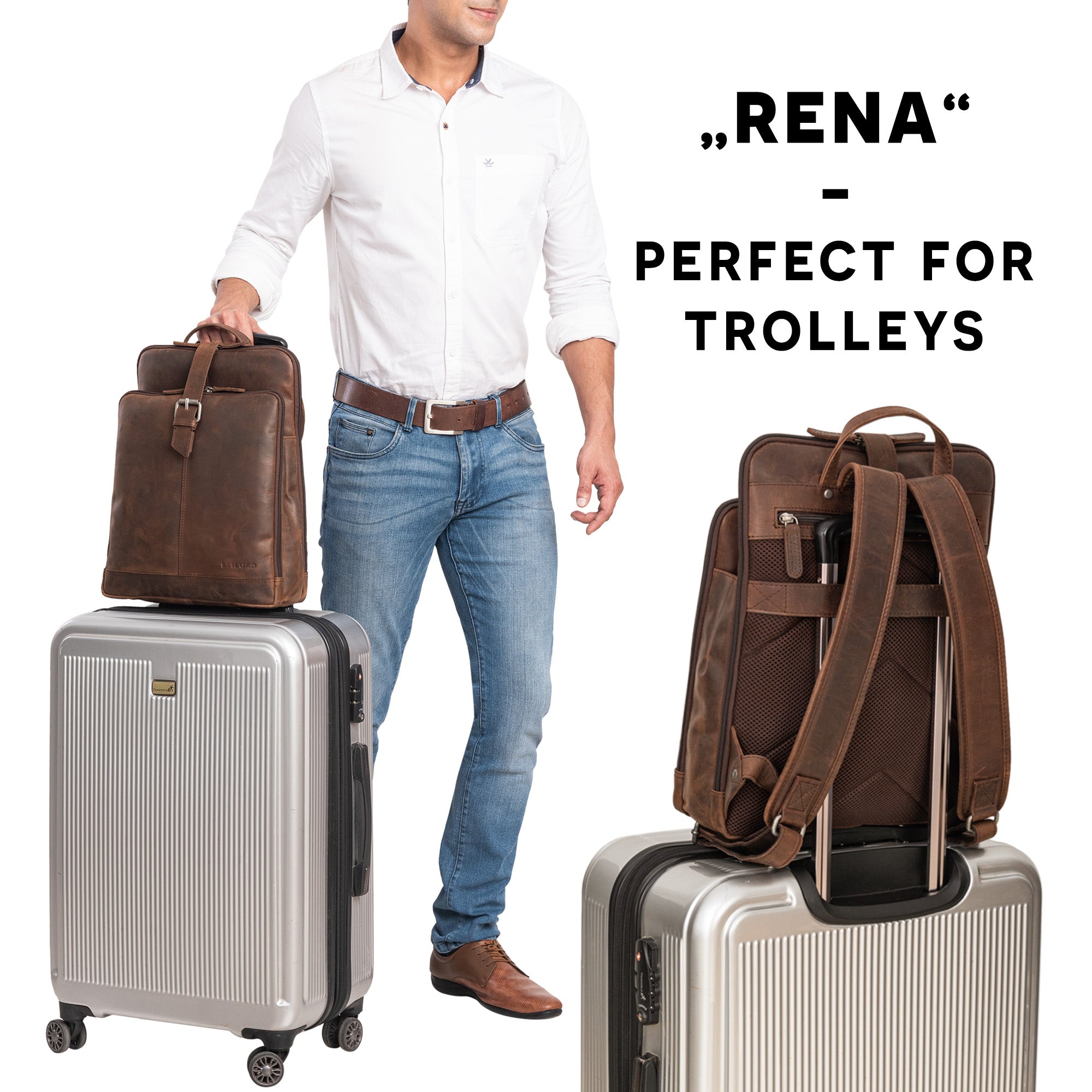 Rucksack Business Echtleder
