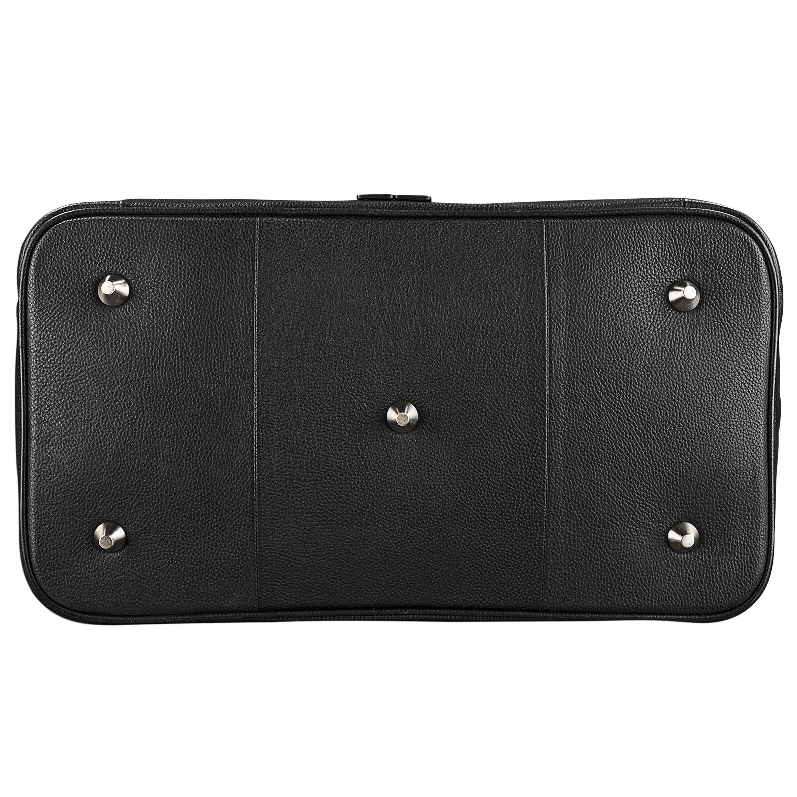 Elegante Lederreisetasche mit Metallfüßen