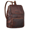 "Johanna" Small Leather Backpack Ladies Modern