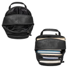Rucksack Leder Damen elegant schwarz